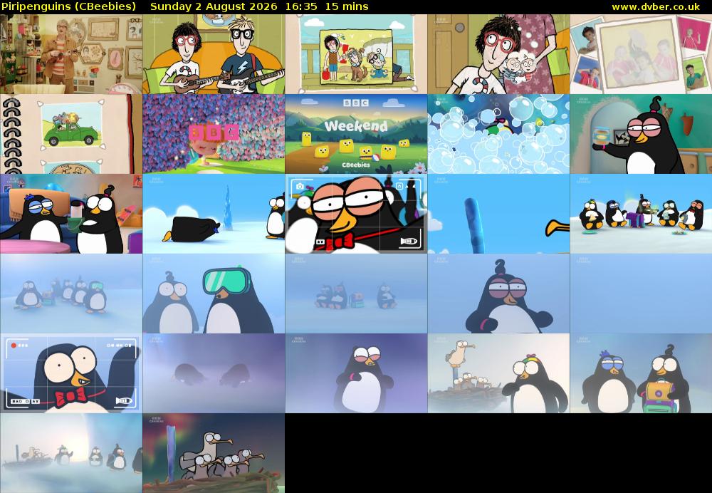 Piripenguins (CBeebies) Sunday 2 August 2026 16:35 - 16:50