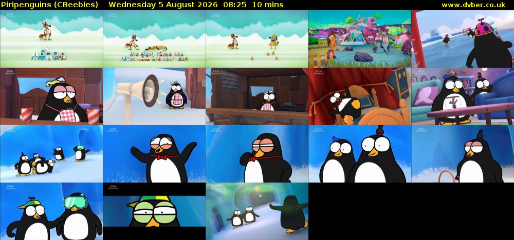 Piripenguins (CBeebies) Wednesday 5 August 2026 08:25 - 08:35