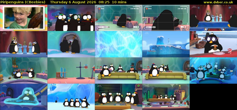 Piripenguins (CBeebies) Thursday 6 August 2026 08:25 - 08:35