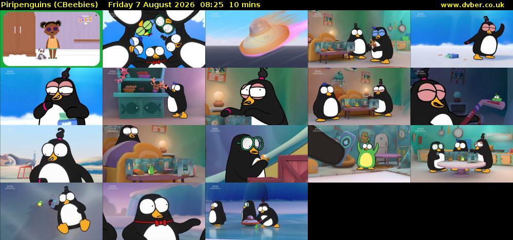 Piripenguins (CBeebies) Friday 7 August 2026 08:25 - 08:35