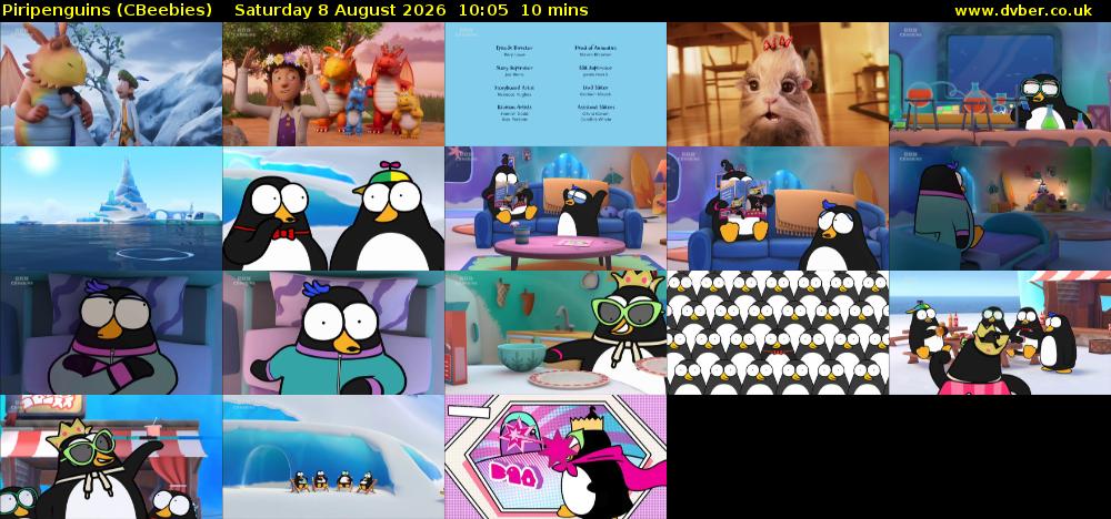 Piripenguins (CBeebies) Saturday 8 August 2026 10:05 - 10:15