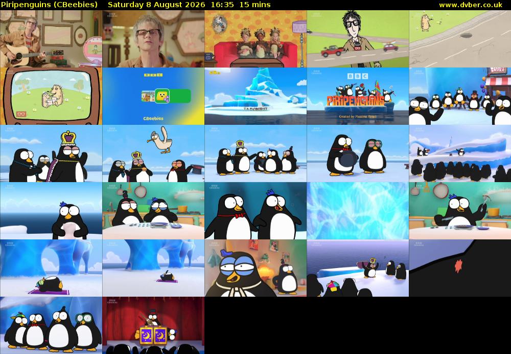 Piripenguins (CBeebies) Saturday 8 August 2026 16:35 - 16:50
