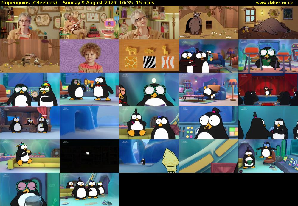 Piripenguins (CBeebies) Sunday 9 August 2026 16:35 - 16:50