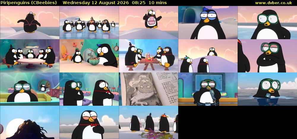 Piripenguins (CBeebies) Wednesday 12 August 2026 08:25 - 08:35