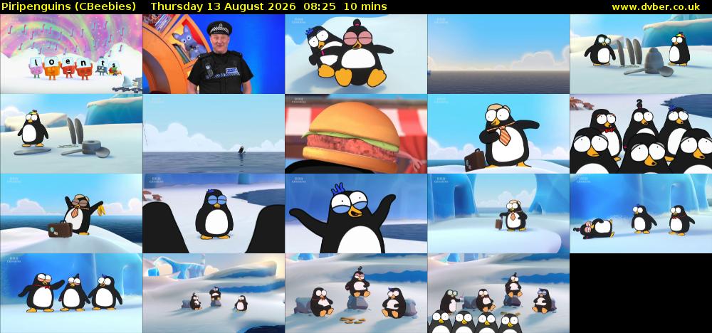 Piripenguins (CBeebies) Thursday 13 August 2026 08:25 - 08:35