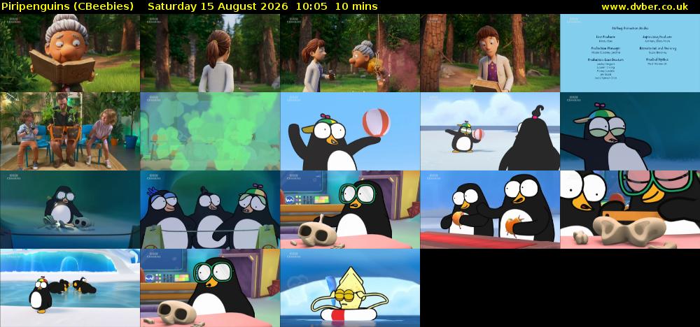 Piripenguins (CBeebies) Saturday 15 August 2026 10:05 - 10:15