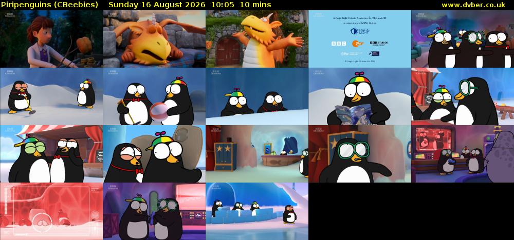 Piripenguins (CBeebies) Sunday 16 August 2026 10:05 - 10:15