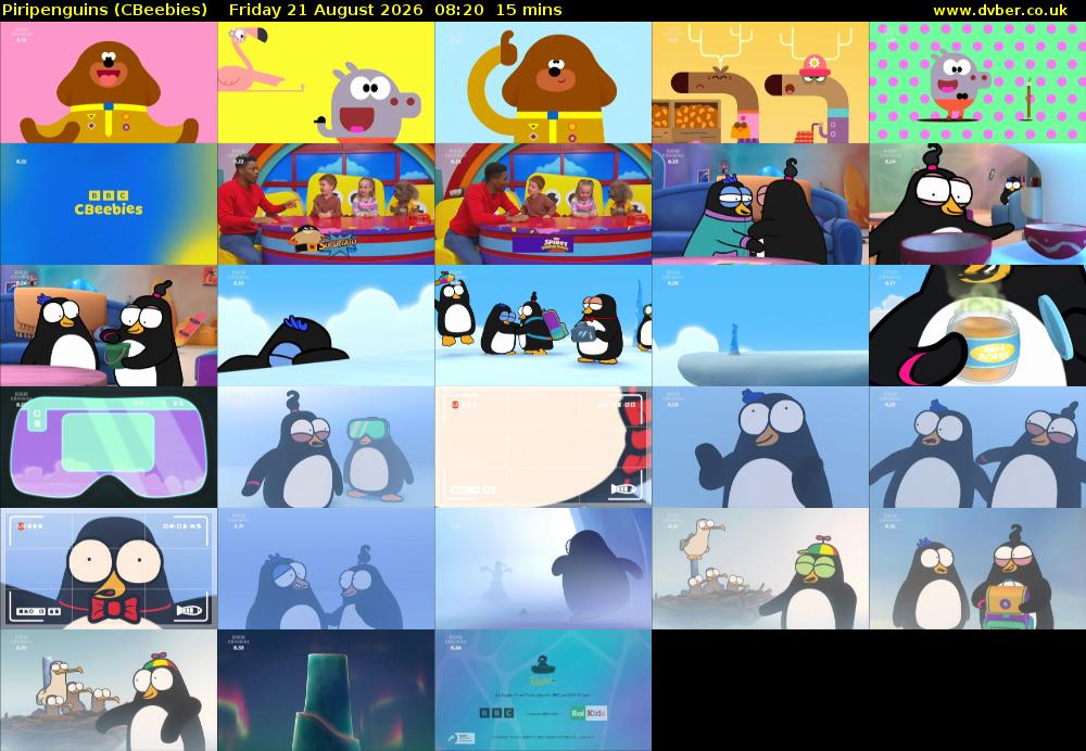 Piripenguins (CBeebies) Friday 21 August 2026 08:20 - 08:35