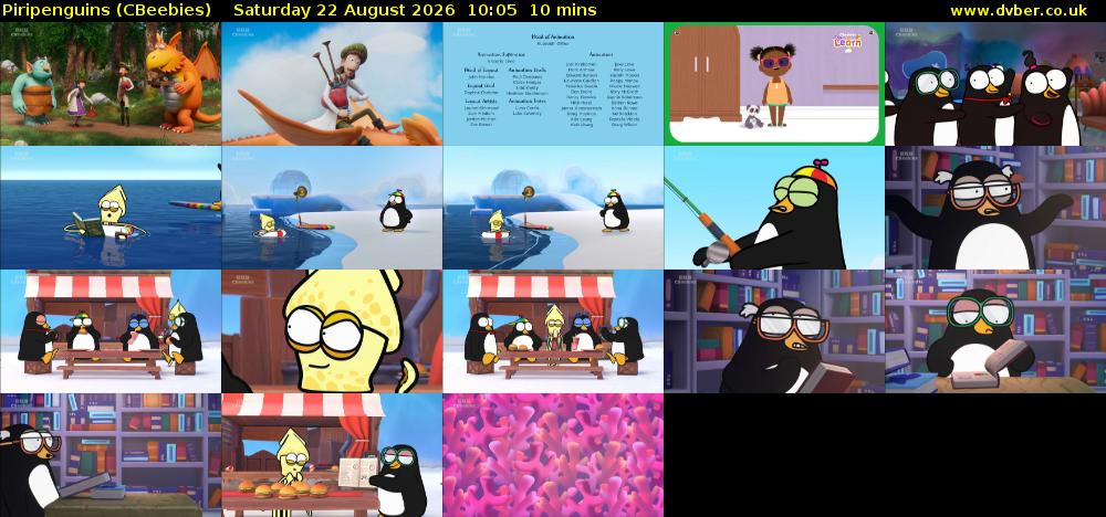 Piripenguins (CBeebies) Saturday 22 August 2026 10:05 - 10:15