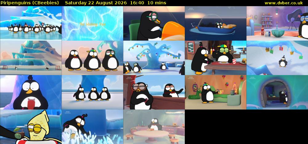 Piripenguins (CBeebies) Saturday 22 August 2026 16:40 - 16:50