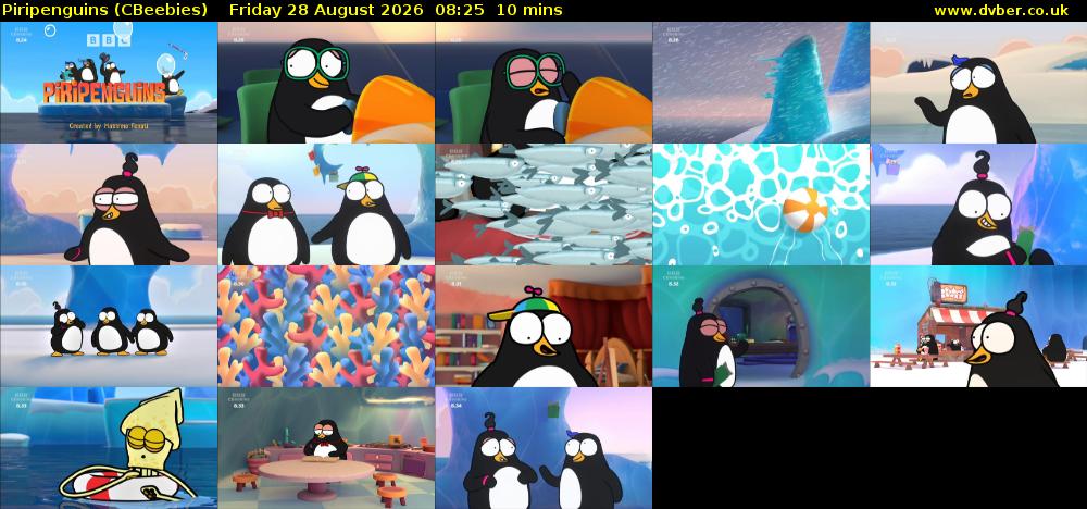 Piripenguins (CBeebies) Friday 28 August 2026 08:25 - 08:35