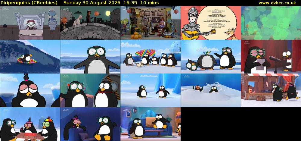 Piripenguins (CBeebies) Sunday 30 August 2026 16:35 - 16:45