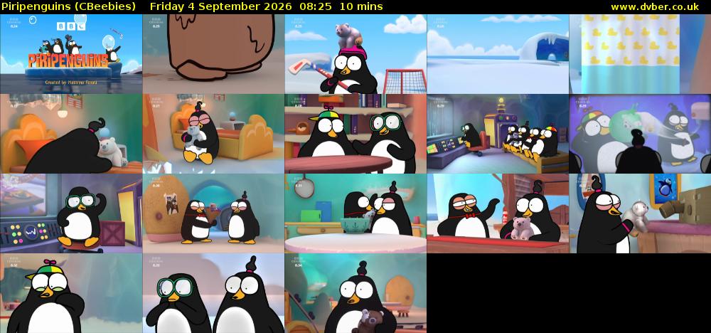 Piripenguins (CBeebies) Friday 4 September 2026 08:25 - 08:35
