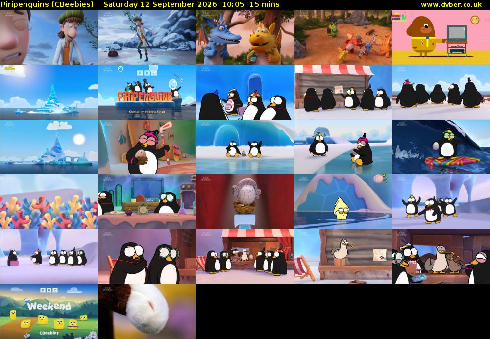 Piripenguins (CBeebies) Saturday 12 September 2026 10:05 - 10:20