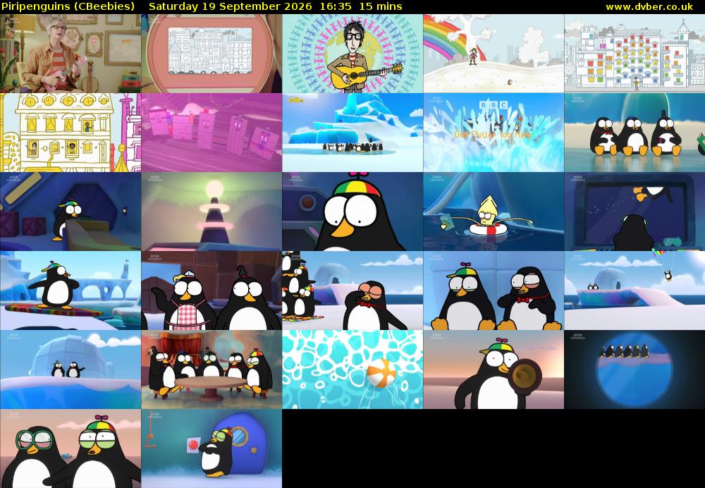 Piripenguins (CBeebies) Saturday 19 September 2026 16:35 - 16:50