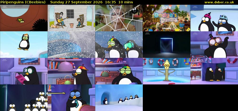 Piripenguins (CBeebies) Sunday 27 September 2026 16:35 - 16:45