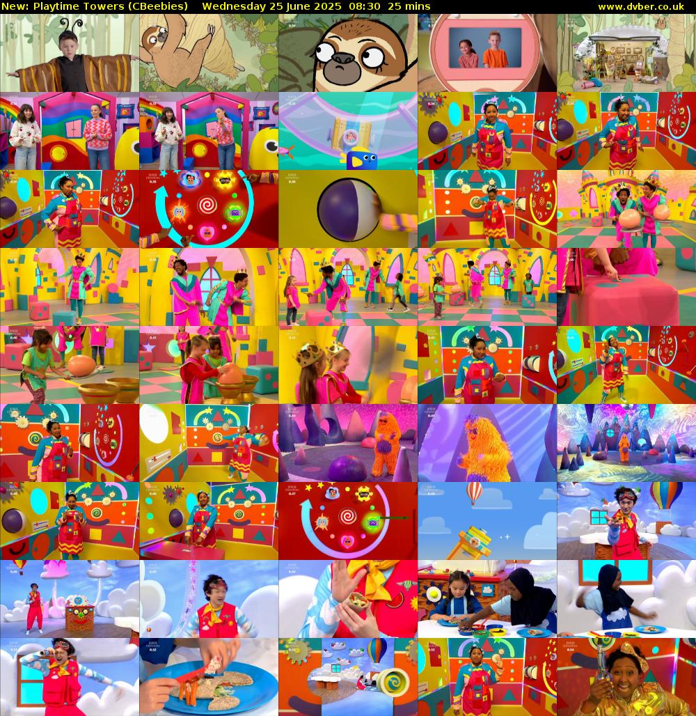 Playtime Towers (CBeebies) Wednesday 25 June 2025 08:30 - 08:55