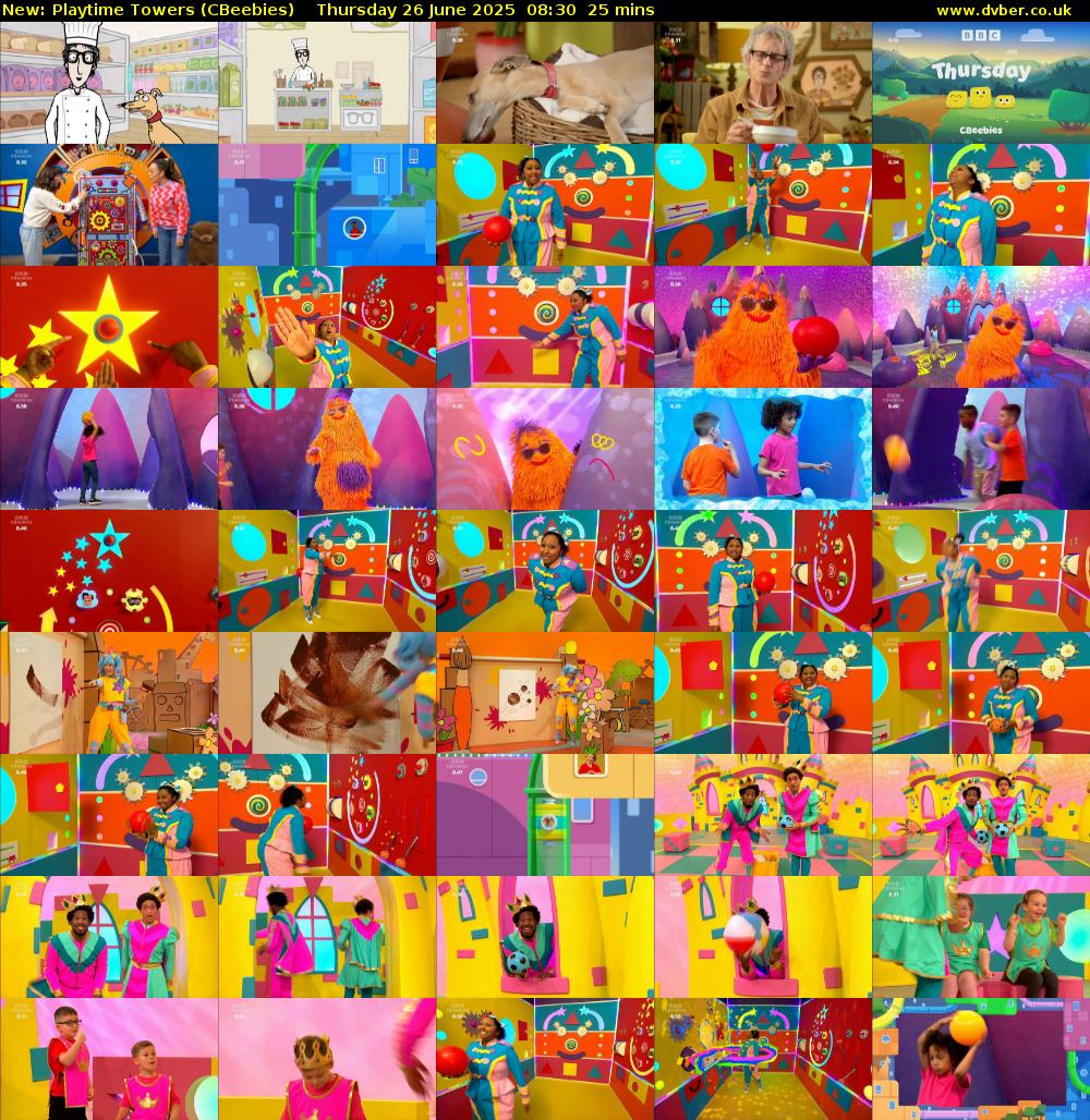 Playtime Towers (CBeebies) Thursday 26 June 2025 08:30 - 08:55