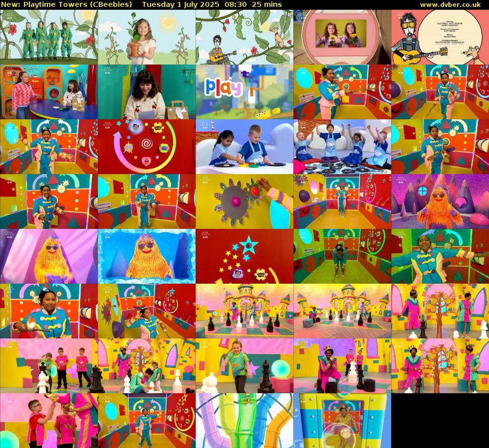 Playtime Towers (CBeebies) Tuesday 1 July 2025 08:30 - 08:55