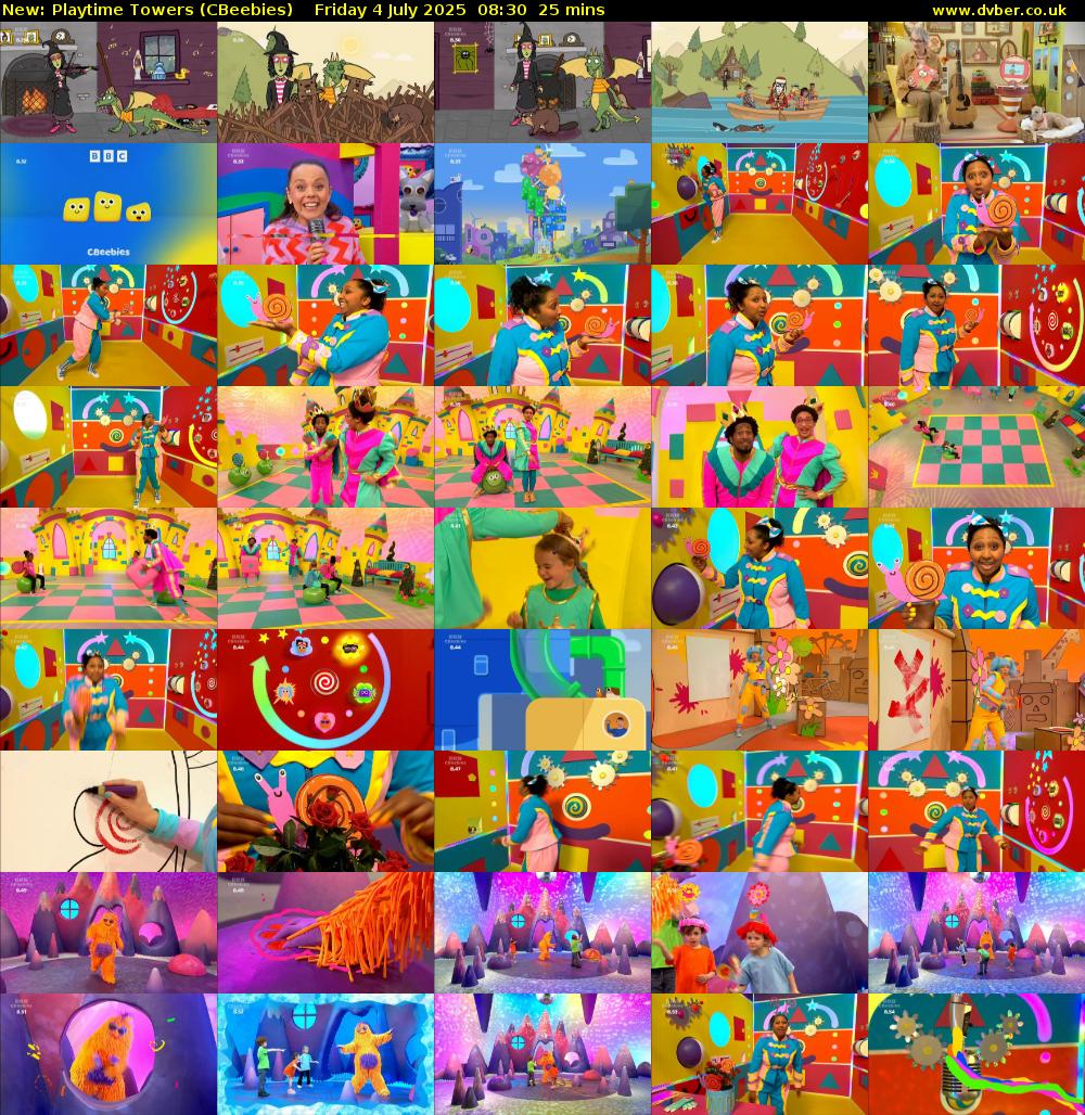Playtime Towers (CBeebies) Friday 4 July 2025 08:30 - 08:55
