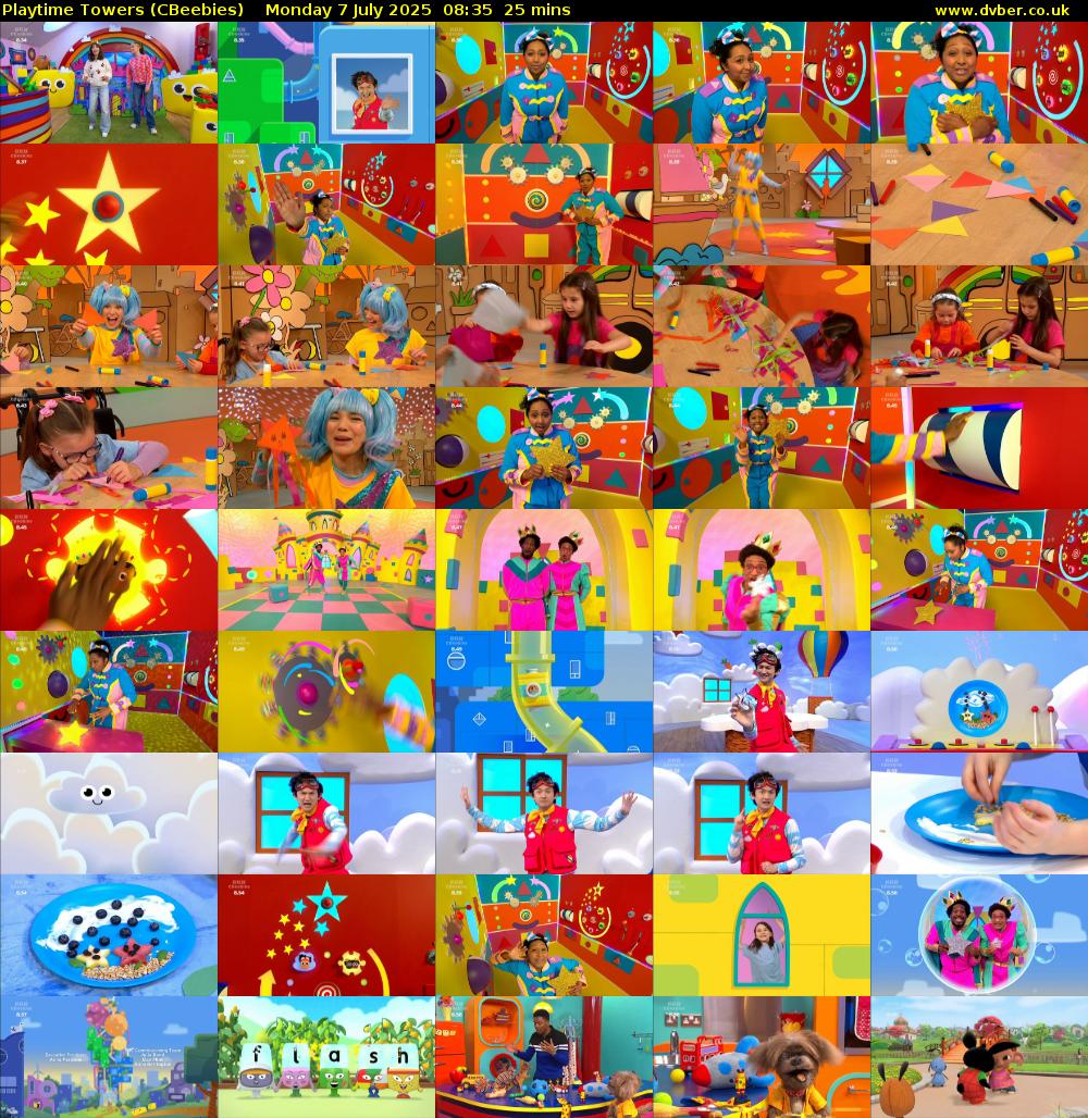 Playtime Towers (CBeebies) Monday 7 July 2025 08:35 - 09:00