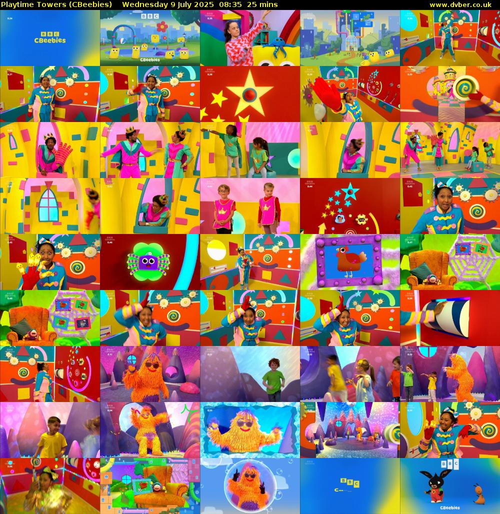 Playtime Towers (CBeebies) Wednesday 9 July 2025 08:35 - 09:00