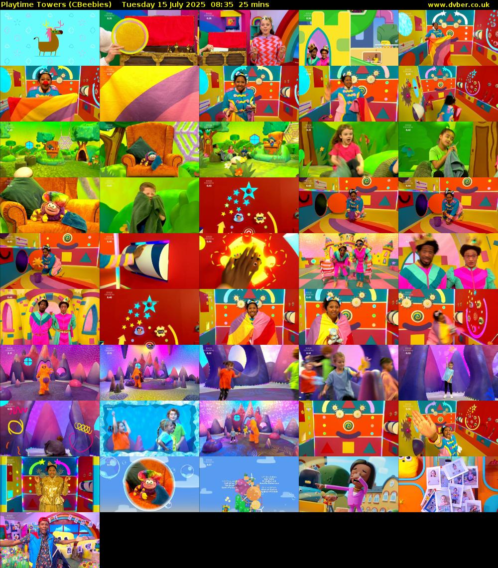 Playtime Towers (CBeebies) Tuesday 15 July 2025 08:35 - 09:00
