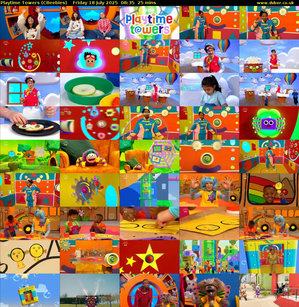 Playtime Towers (CBeebies) Friday 18 July 2025 08:35 - 09:00