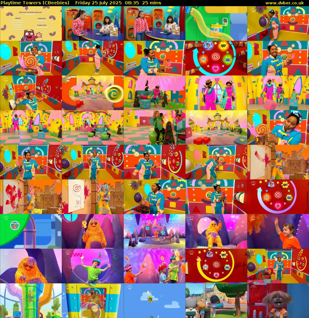 Playtime Towers (CBeebies) Friday 25 July 2025 08:35 - 09:00