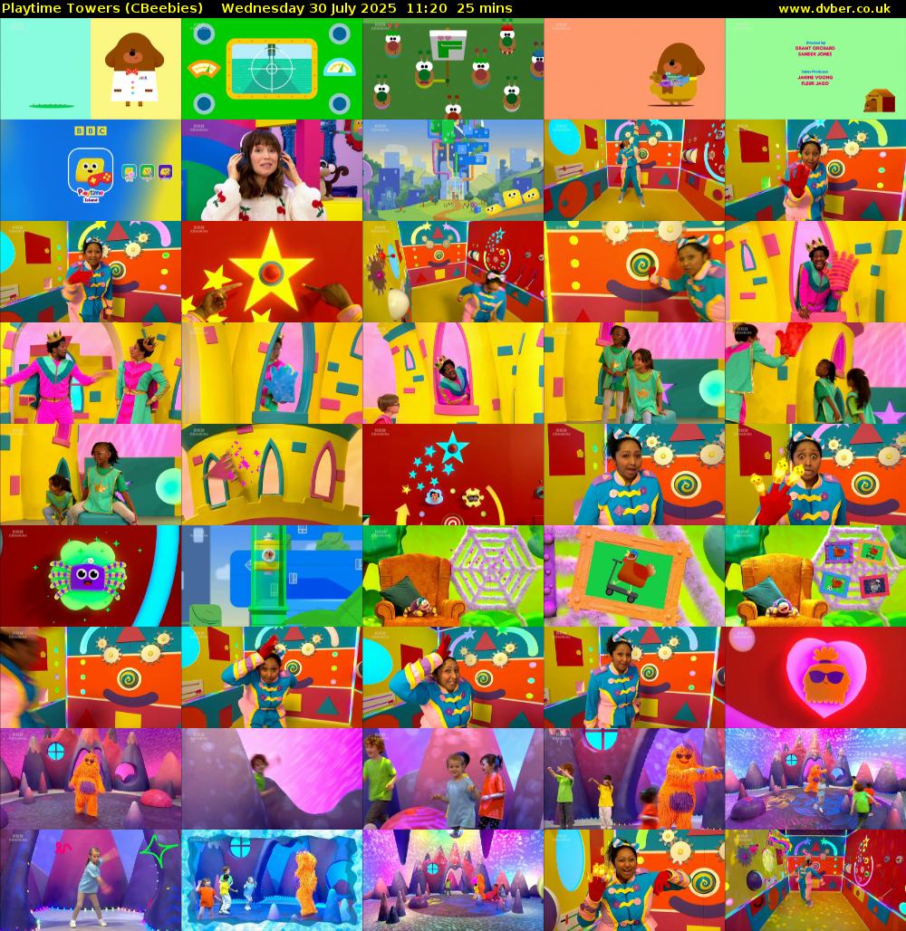 Playtime Towers (CBeebies) Wednesday 30 July 2025 11:20 - 11:45