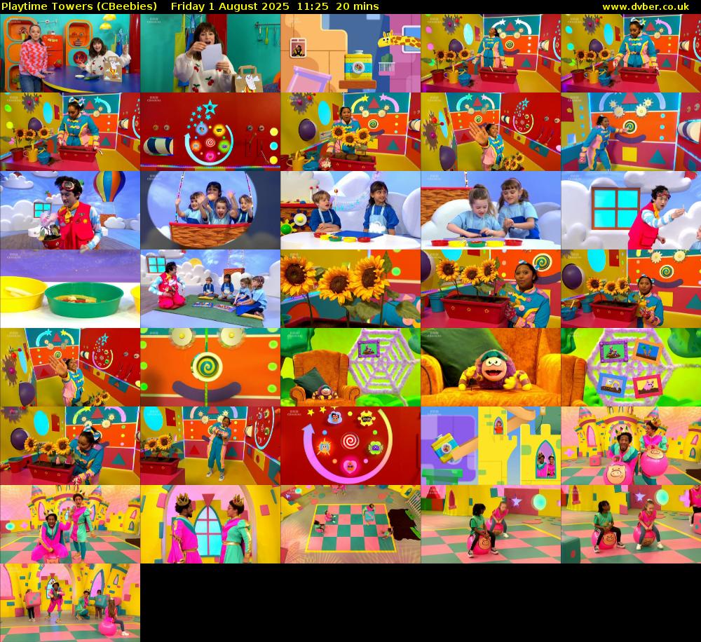 Playtime Towers (CBeebies) Friday 1 August 2025 11:25 - 11:45