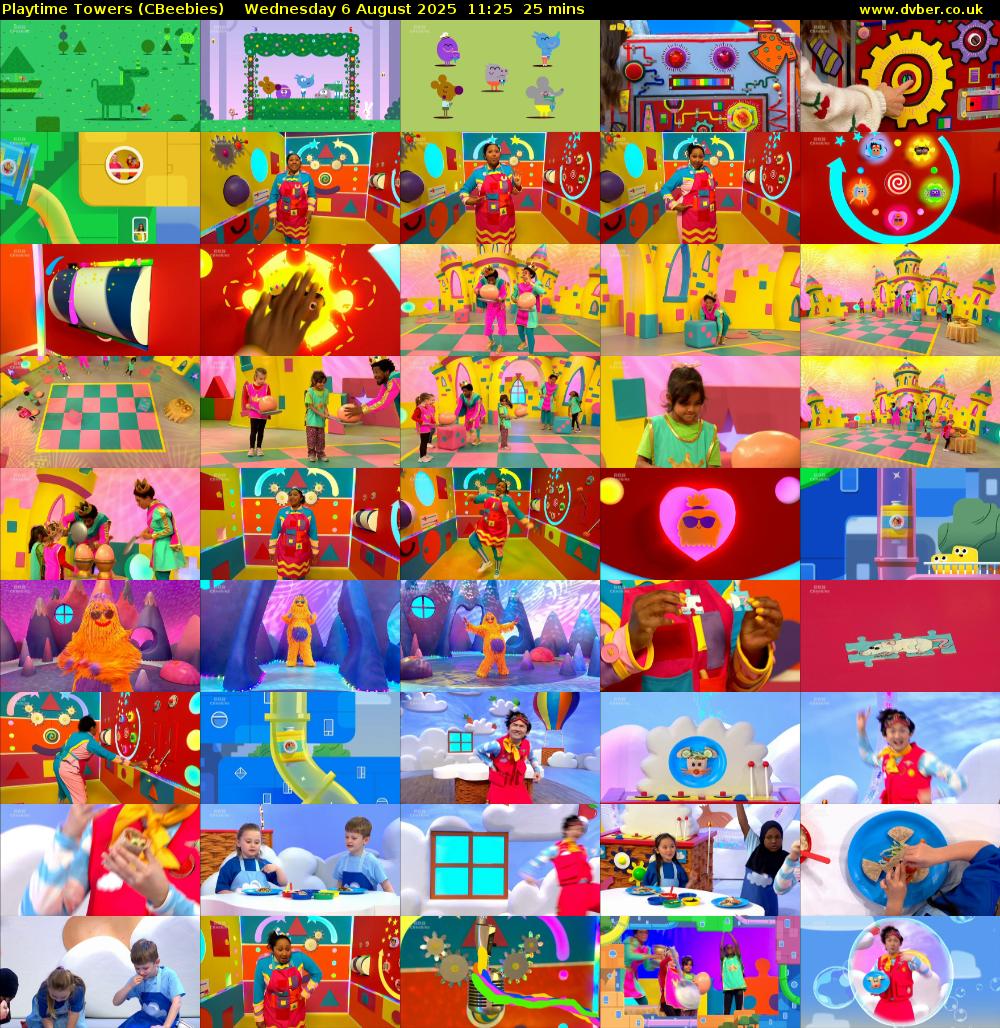 Playtime Towers (CBeebies) Wednesday 6 August 2025 11:25 - 11:50