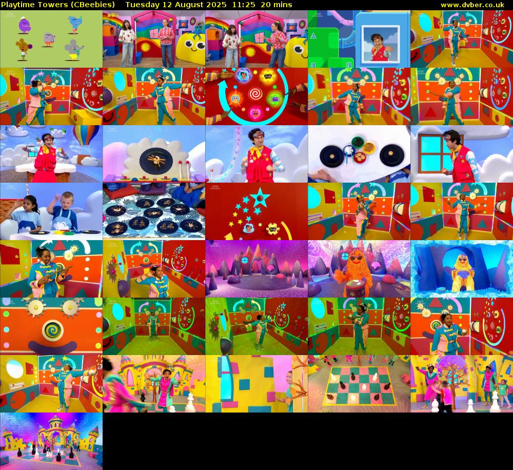 Playtime Towers (CBeebies) Tuesday 12 August 2025 11:25 - 11:45