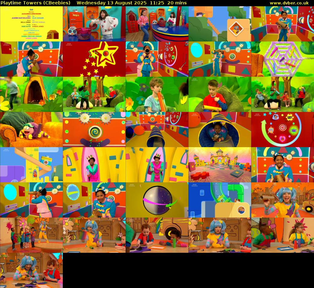 Playtime Towers (CBeebies) Wednesday 13 August 2025 11:25 - 11:45