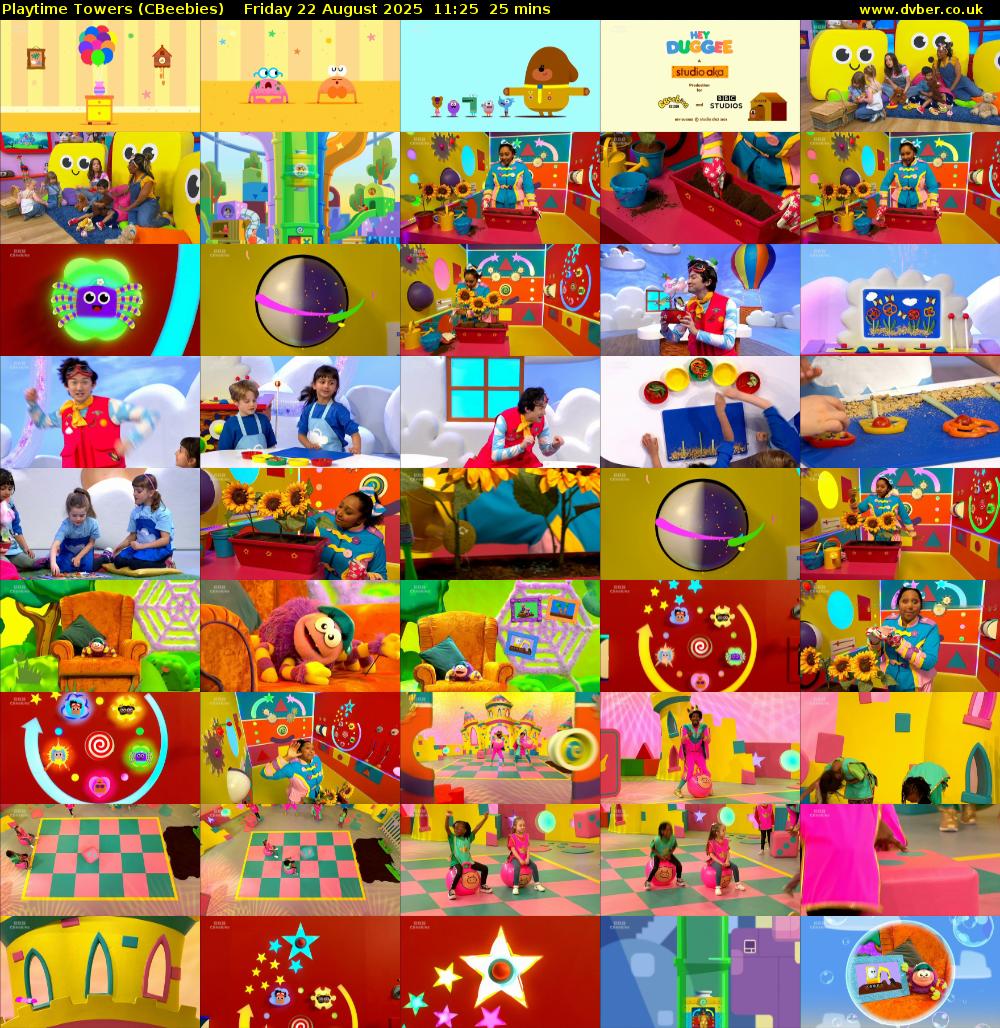 Playtime Towers (CBeebies) Friday 22 August 2025 11:25 - 11:50