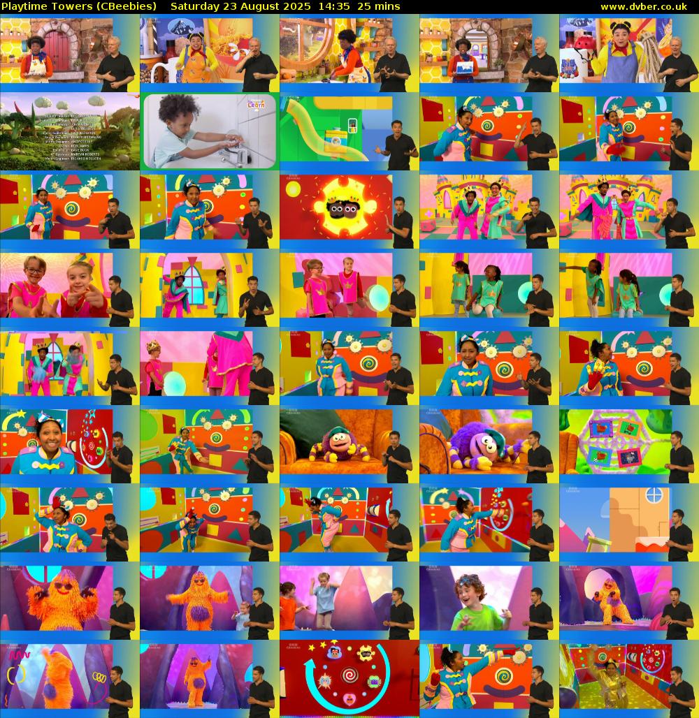 Playtime Towers (CBeebies) Saturday 23 August 2025 14:35 - 15:00