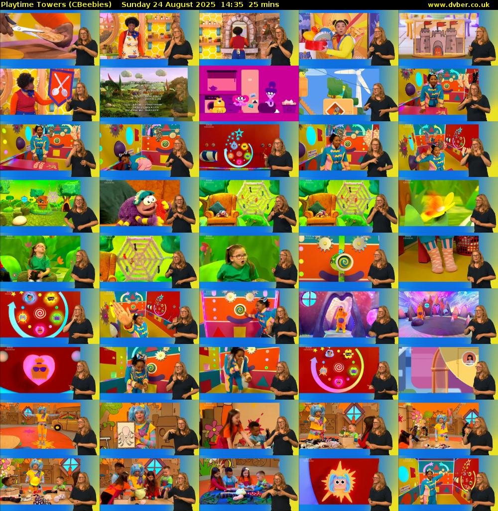 Playtime Towers (CBeebies) Sunday 24 August 2025 14:35 - 15:00