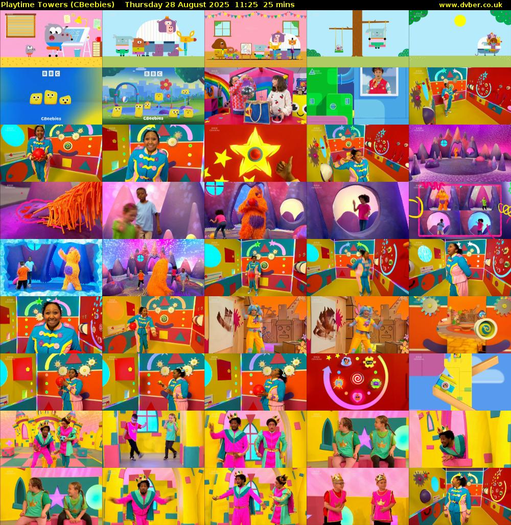 Playtime Towers (CBeebies) Thursday 28 August 2025 11:25 - 11:50