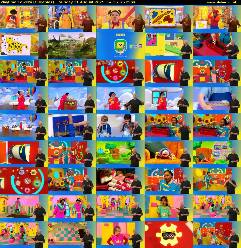 Playtime Towers (CBeebies) Sunday 31 August 2025 14:35 - 15:00