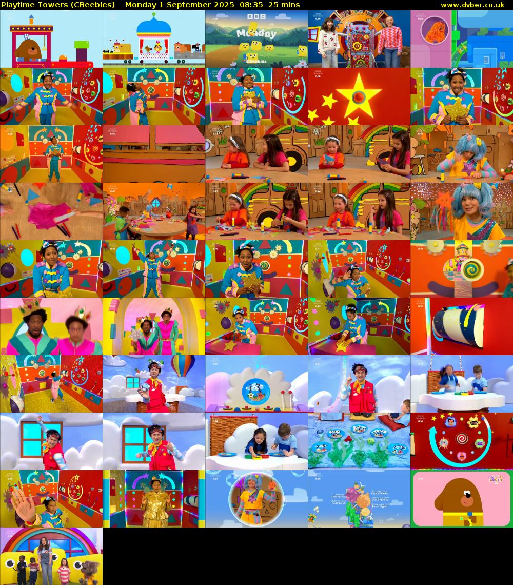 Playtime Towers (CBeebies) Monday 1 September 2025 08:35 - 09:00
