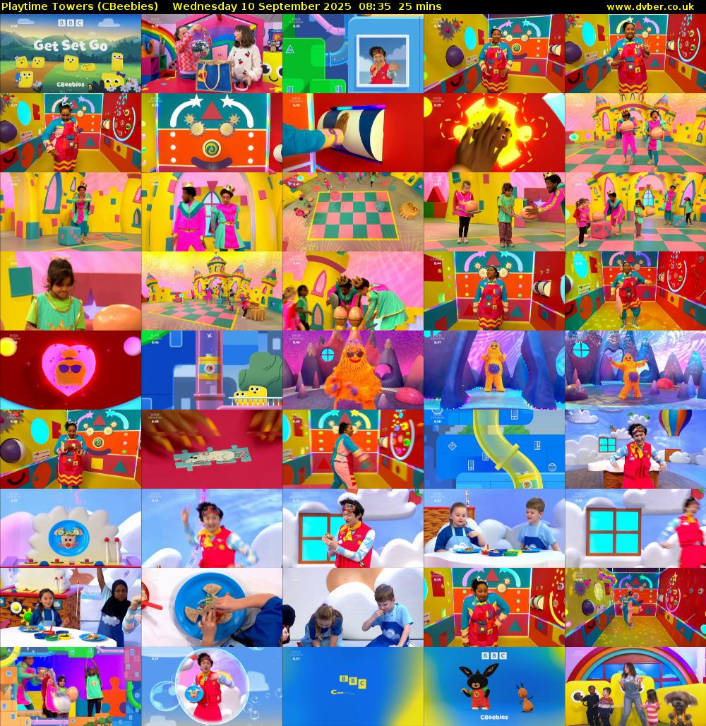 Playtime Towers (CBeebies) Wednesday 10 September 2025 08:35 - 09:00