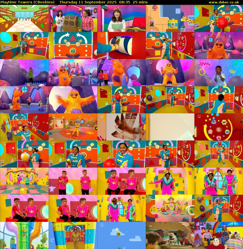 Playtime Towers (CBeebies) Thursday 11 September 2025 08:35 - 09:00
