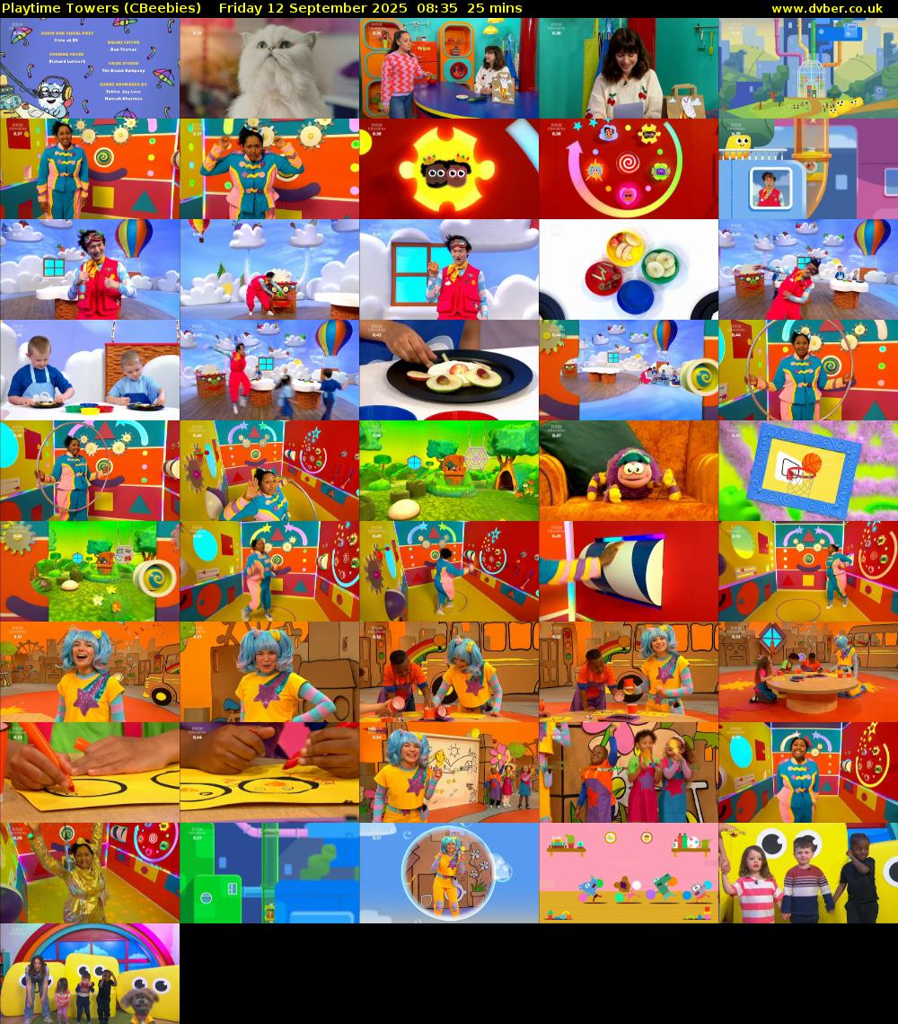 Playtime Towers (CBeebies) Friday 12 September 2025 08:35 - 09:00