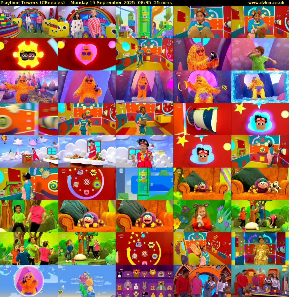 Playtime Towers (CBeebies) Monday 15 September 2025 08:35 - 09:00
