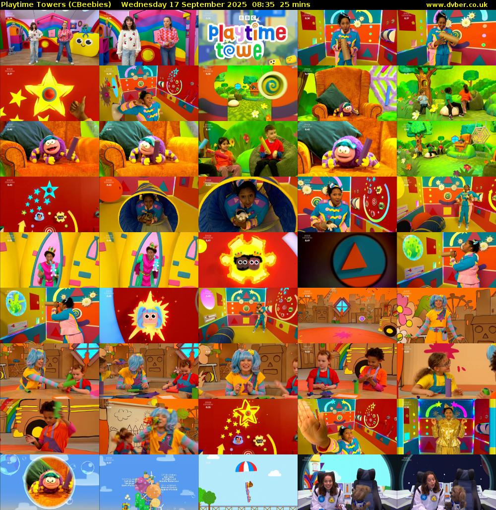 Playtime Towers (CBeebies) Wednesday 17 September 2025 08:35 - 09:00