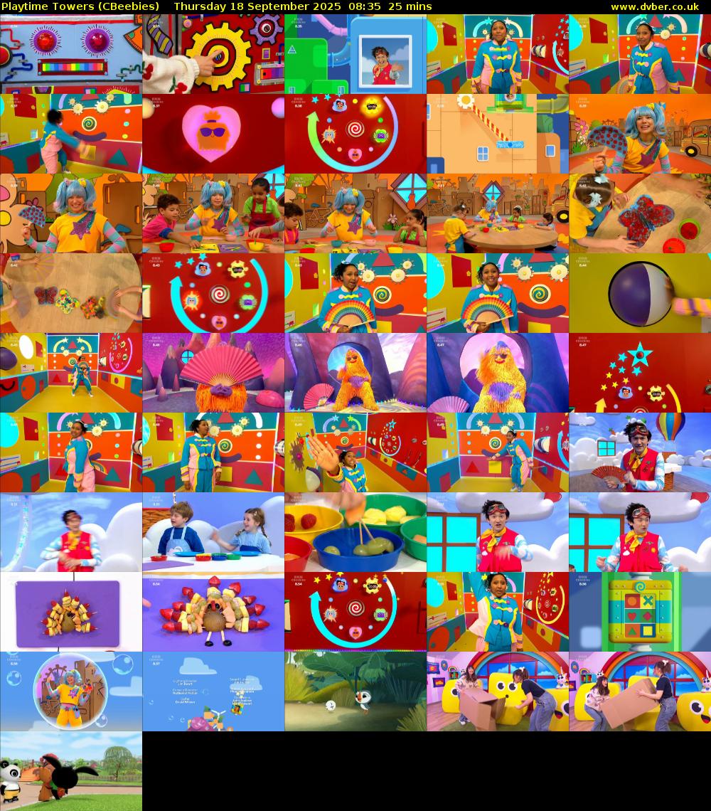 Playtime Towers (CBeebies) Thursday 18 September 2025 08:35 - 09:00