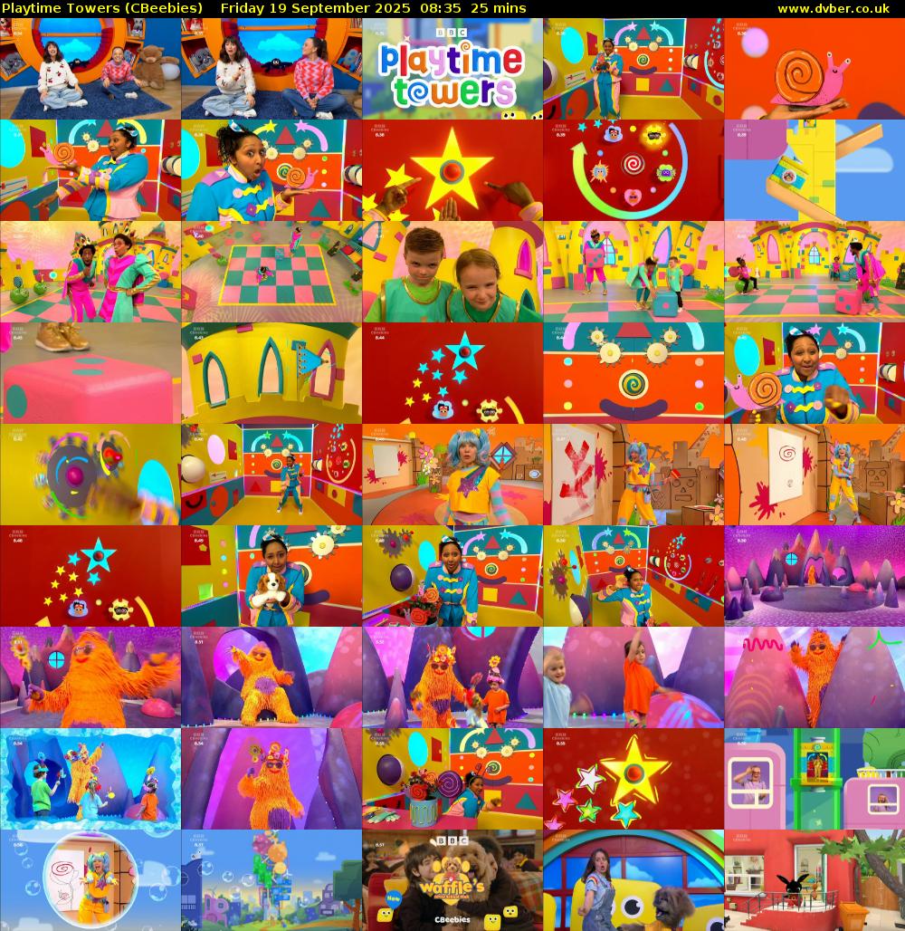 Playtime Towers (CBeebies) Friday 19 September 2025 08:35 - 09:00