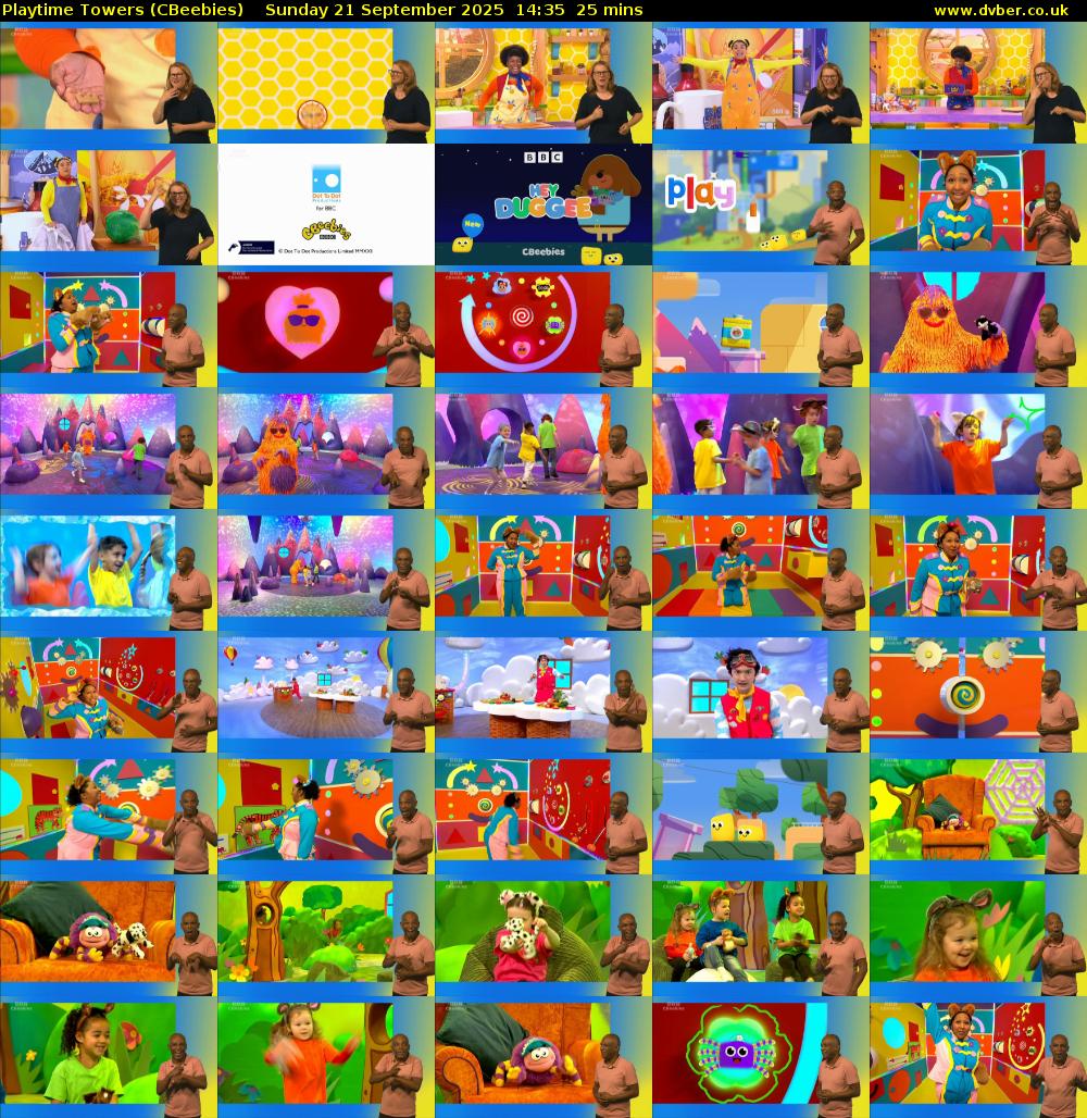 Playtime Towers (CBeebies) Sunday 21 September 2025 14:35 - 15:00