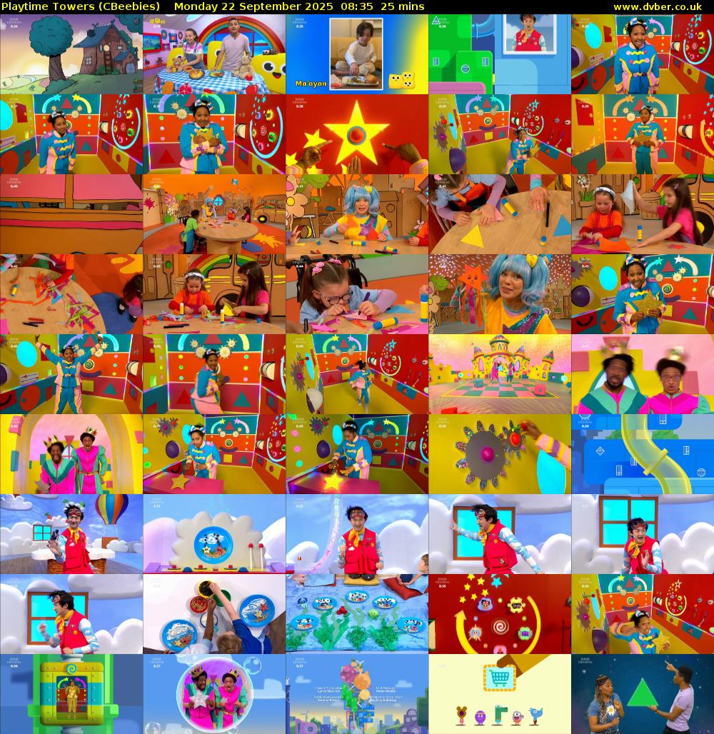 Playtime Towers (CBeebies) Monday 22 September 2025 08:35 - 09:00