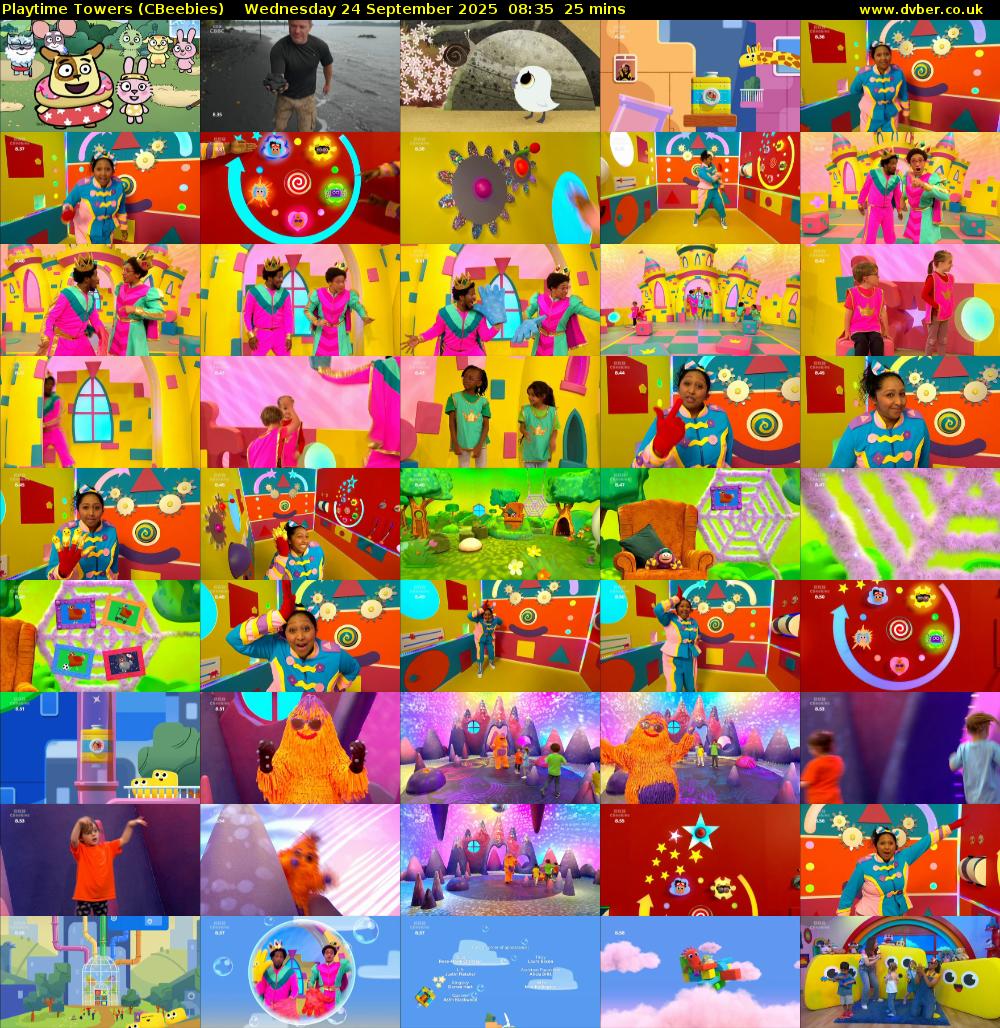 Playtime Towers (CBeebies) Wednesday 24 September 2025 08:35 - 09:00
